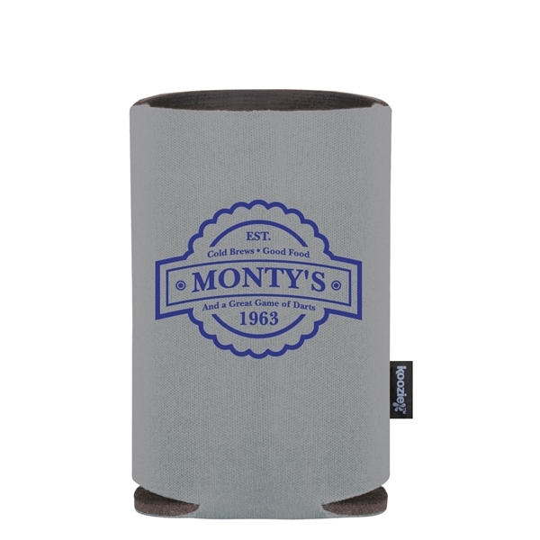 aerial view a gray koozie(r) collapsible can cooler, image 2 of 3