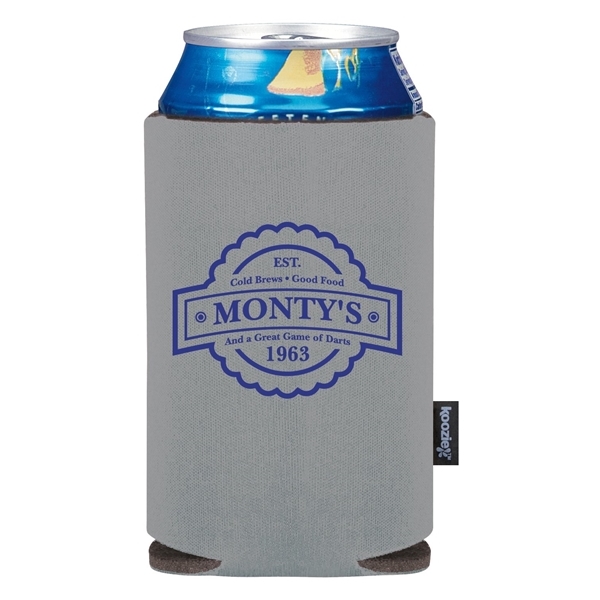 aerial view a gray koozie(r) collapsible can cooler, image 3 of 3