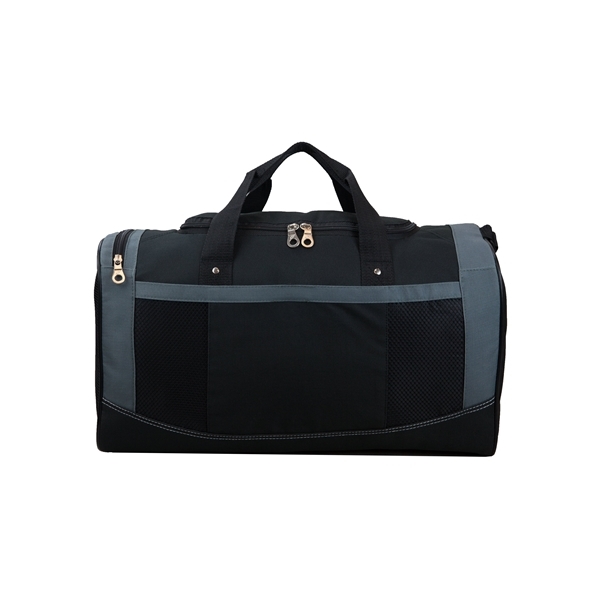 aerial view a black black 600d polyester flex sport bag, image 3 of 3