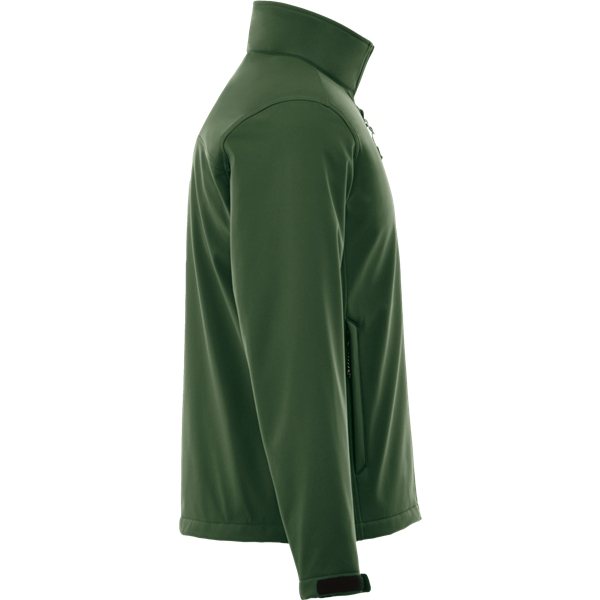 aerial view a forest green (640) mens maxson softshell jacket, image 4 of 4