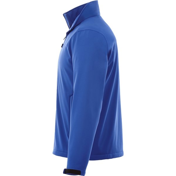 aerial view a new royal (561) mens maxson softshell jacket, image 3 of 4