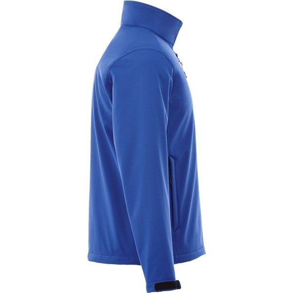 aerial view a new royal (561) mens maxson softshell jacket, image 4 of 4