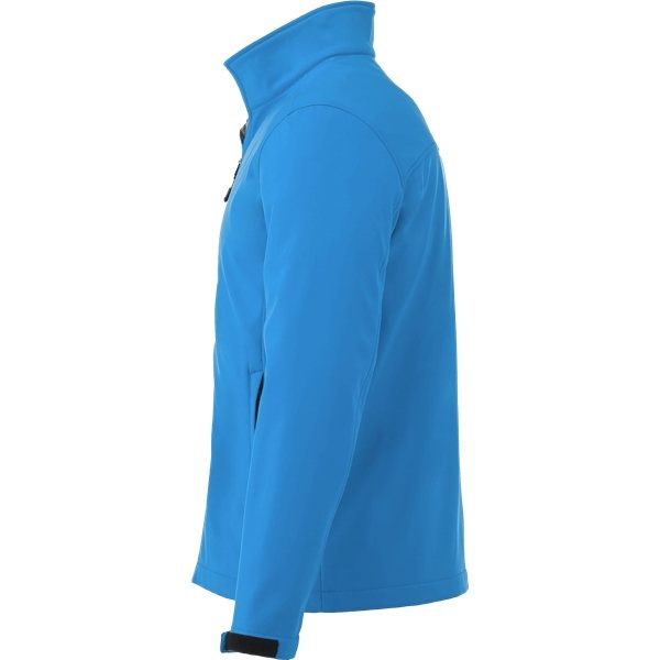 aerial view a olympic blue (431) mens maxson softshell jacket, image 3 of 4