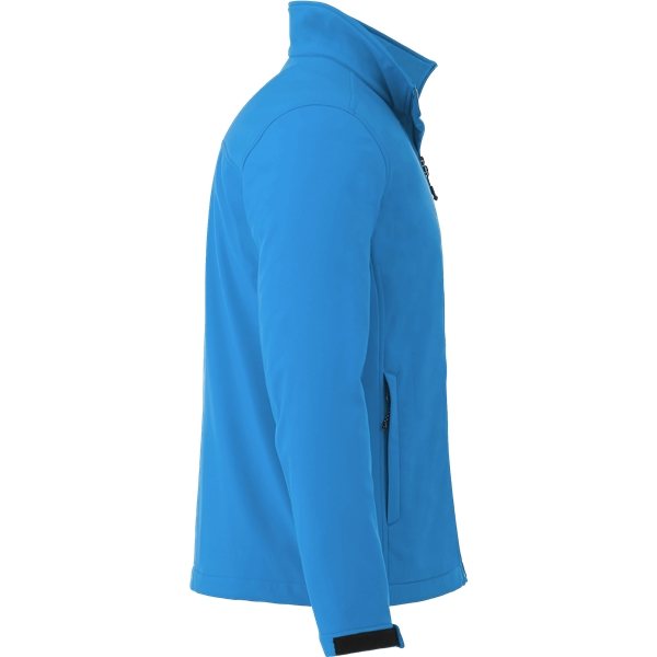 aerial view a olympic blue (431) mens maxson softshell jacket, image 4 of 4