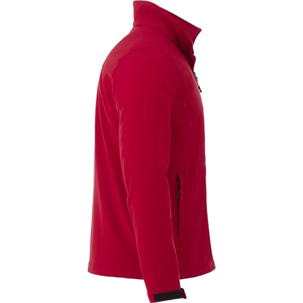 aerial view a team red (358) mens maxson softshell jacket, image 4 of 4
