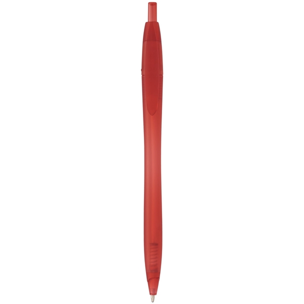 aerial view a translucent red cougar multi color click ballpoint pen, custom pens, image 3 of 4