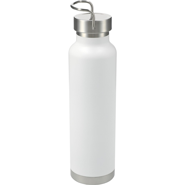 aerial view a white thor copper vacuum insulated 22oz water bottle, image 7 of 9