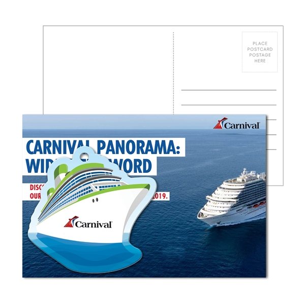 Post Card With Full - Color Cruise Ship Luggage Tag