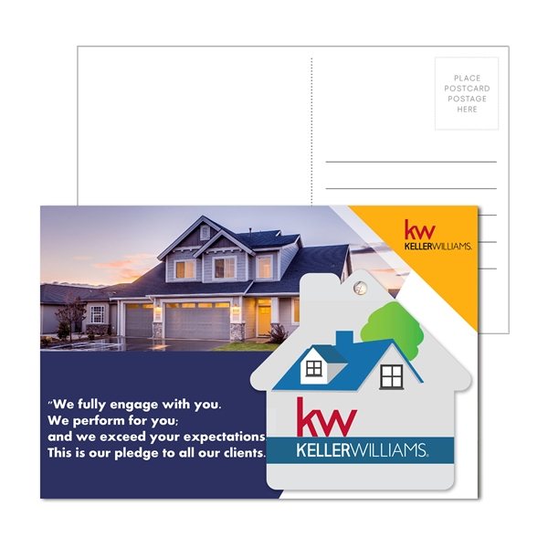 Post Card With Full - Color House Luggage Tag