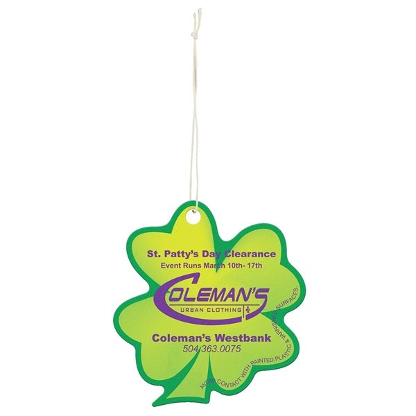 aerial view a white custom shape air freshener, image 13 of 16