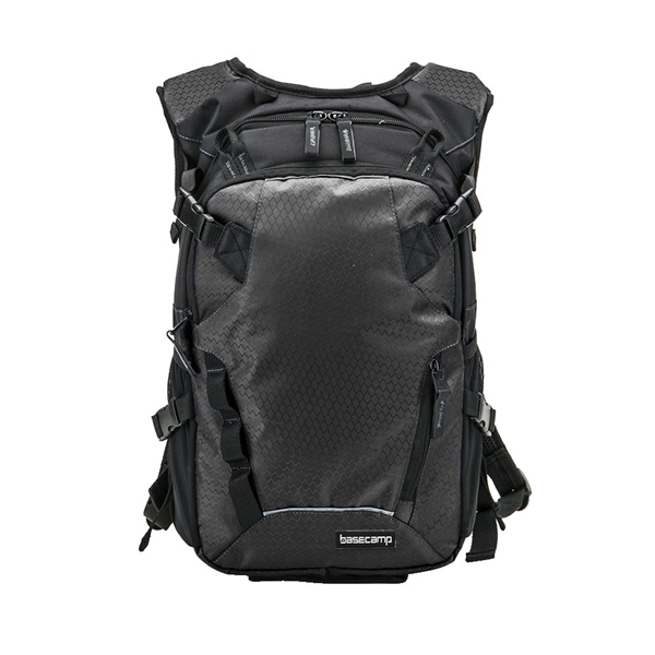 aerial view a black basecamp 30 miler hydration pack, image 3 of 8