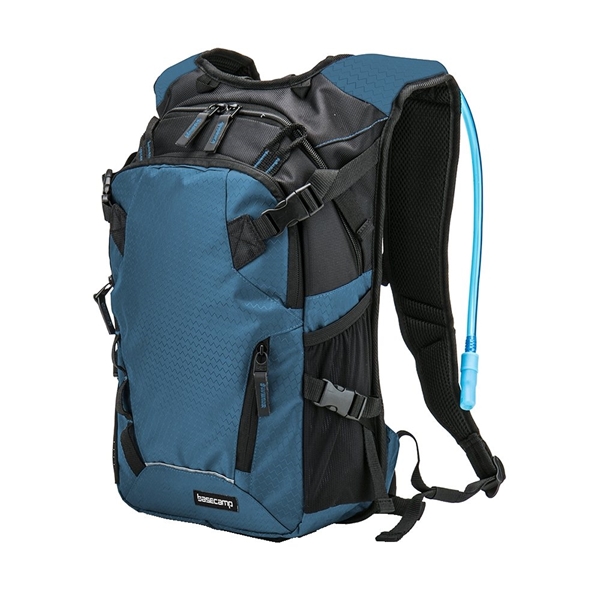 aerial view a blue basecamp 30 miler hydration pack, image 4 of 8