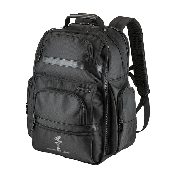 aerial view a black basecamp nevins backpack, image 3 of 9