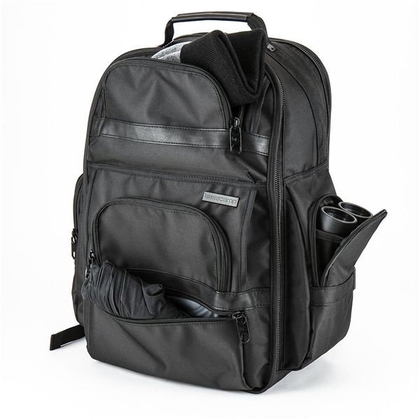 aerial view a black basecamp nevins backpack, image 4 of 9