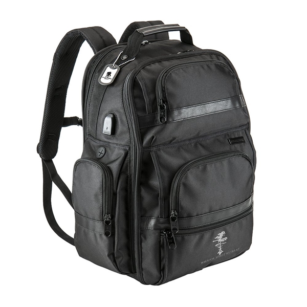 aerial view a black basecamp nevins backpack, image 5 of 9