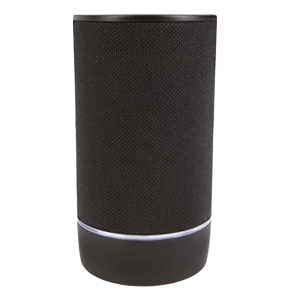 aerial view a black good value(tm) pillar light - up bluetooth(r) speaker, image 3 of 10