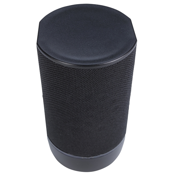 aerial view a black good value(tm) pillar light - up bluetooth(r) speaker, image 4 of 10