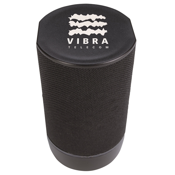 aerial view a black good value(tm) pillar light - up bluetooth(r) speaker, image 5 of 10