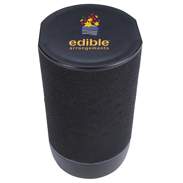 aerial view a black good value(tm) pillar light - up bluetooth(r) speaker, image 6 of 10