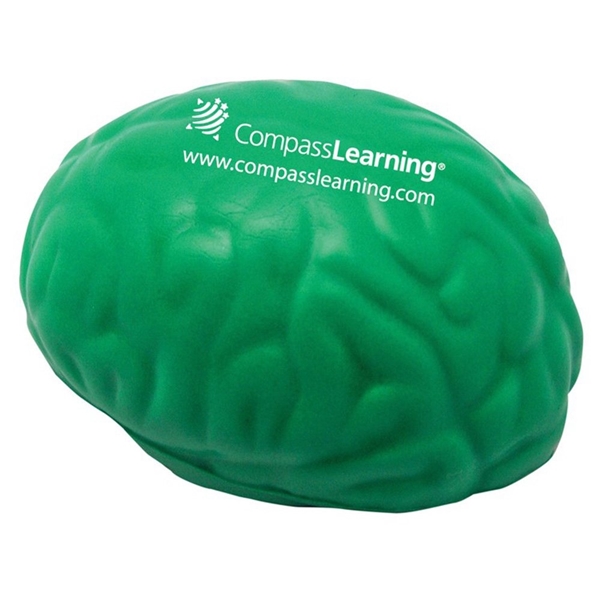 aerial view a green brain squeezies - stress reliever, image 2 of 10