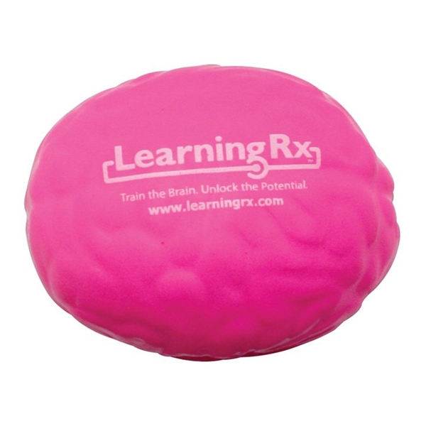aerial view a pink brain squeezies - stress reliever, image 2 of 7