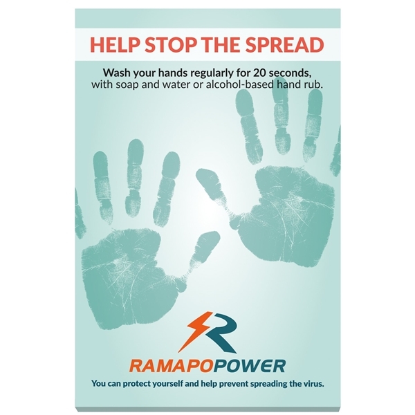 aerial view a white souvenir(r) 4 x 6 scratch pad, 25 sheet, image 8 of 10