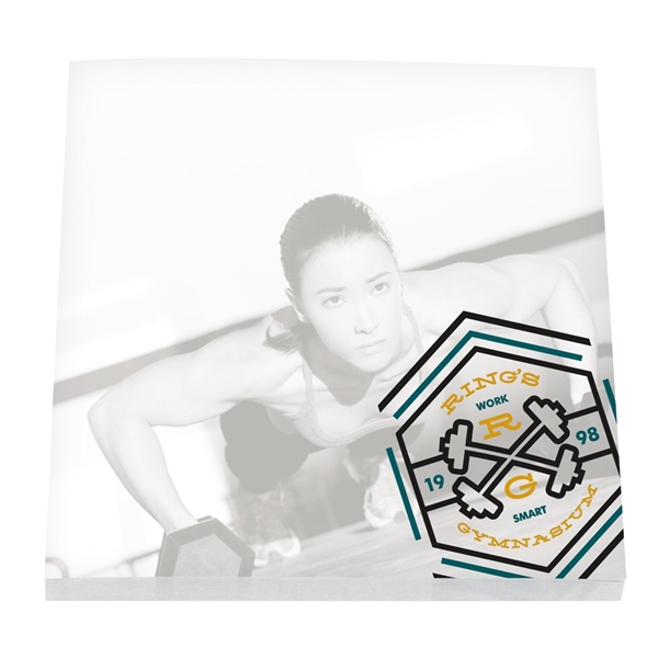 aerial view a white custom sticky note pads, image 11 of 29