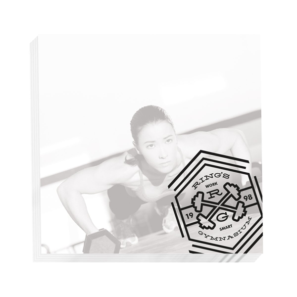 aerial view a white custom sticky note pads, image 18 of 29