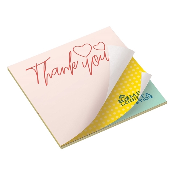 aerial view a white custom sticky note pads, image 19 of 29