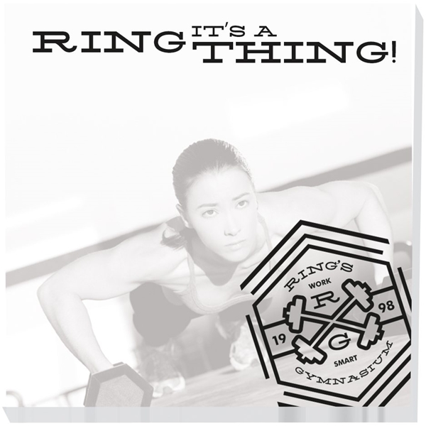 aerial view a white custom sticky note pads, image 20 of 29