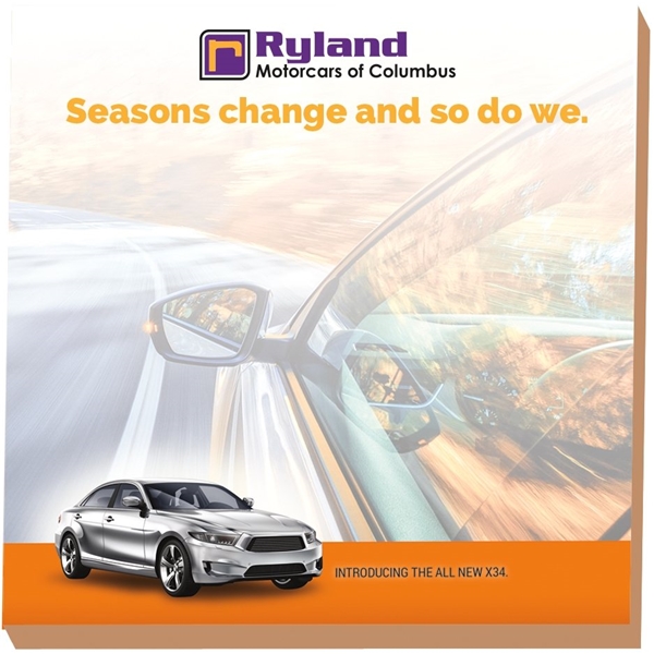 aerial view a white custom sticky note pads, image 23 of 29