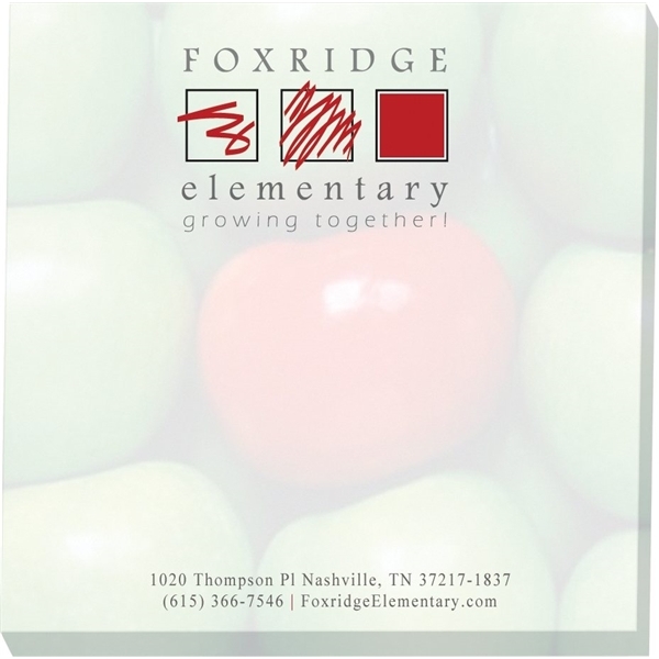 aerial view a white custom sticky note pads, image 27 of 29