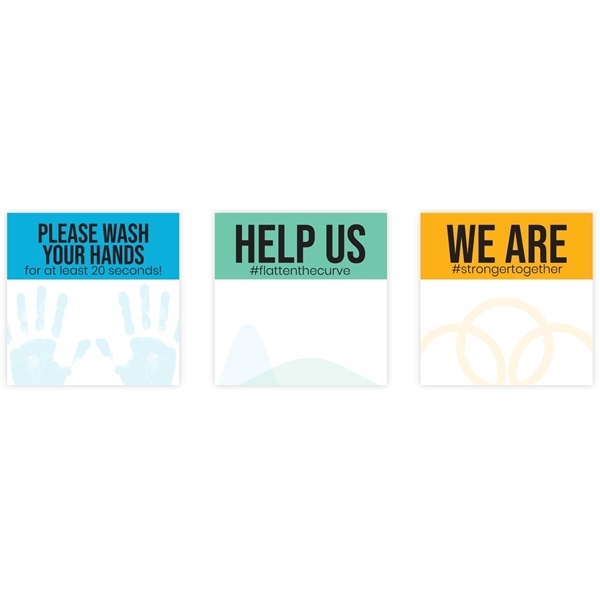 aerial view a white custom sticky note pads, image 29 of 29