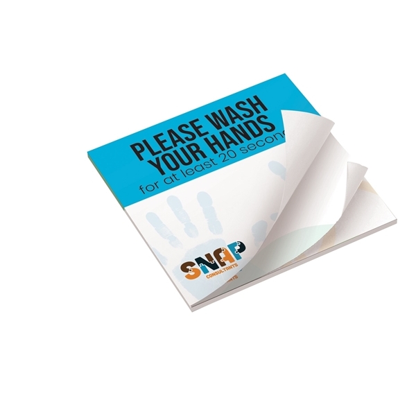 aerial view a white custom sticky note pads, image 6 of 29