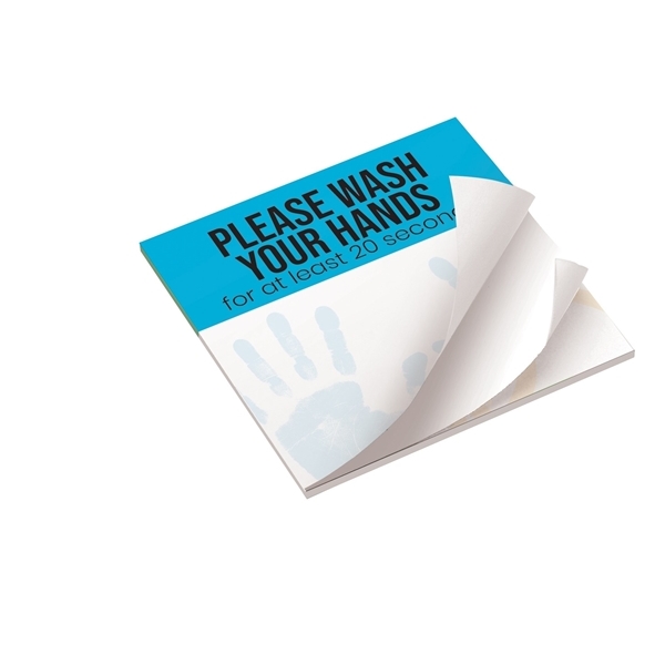 aerial view a white custom sticky note pads, image 7 of 29