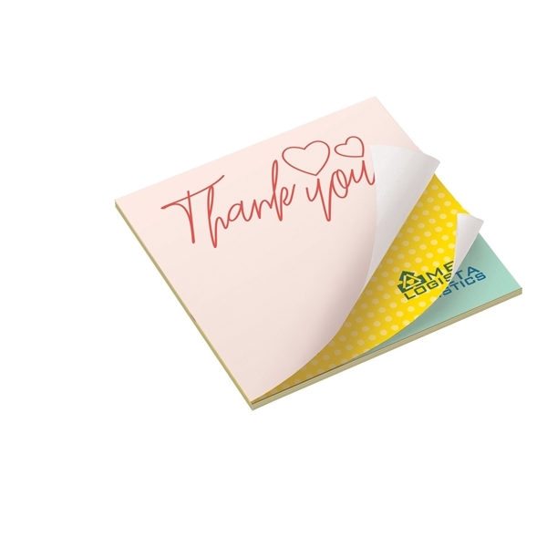 aerial view a white custom sticky note pads, image 8 of 29