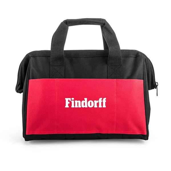 aerial view a red durable fix - it tool storage bag, image 2 of 11