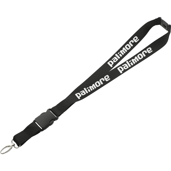 aerial view a black hang in there lanyard, image 2 of 6