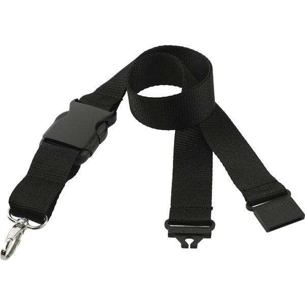aerial view a black hang in there lanyard, image 6 of 6