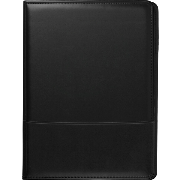 aerial view a black script leatherette associate portfolio, image 2 of 6