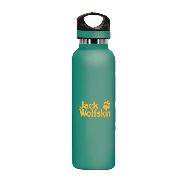 aerial view a seafoam 20 oz basecamp tundra bottle with screw top lid, image 3 of 8