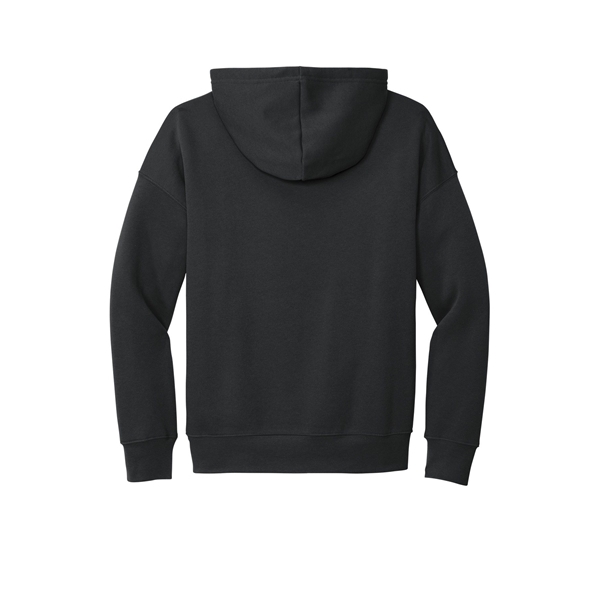aerial view a dark grey bella+canvas (r) unisex sponge fleece pullover dtm hoodie, image 5 of 5