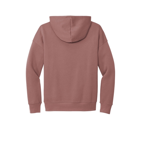 aerial view a mauve bella+canvas (r) unisex sponge fleece pullover dtm hoodie, image 5 of 5