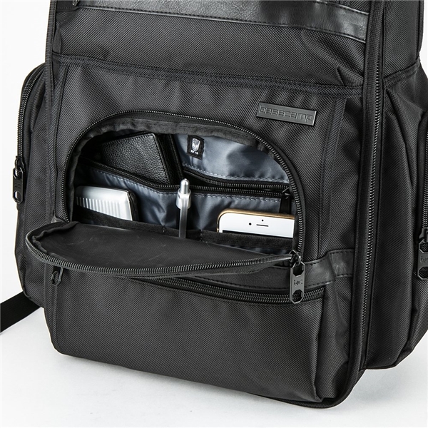 aerial view a black basecamp nevins backpack, image 9 of 9