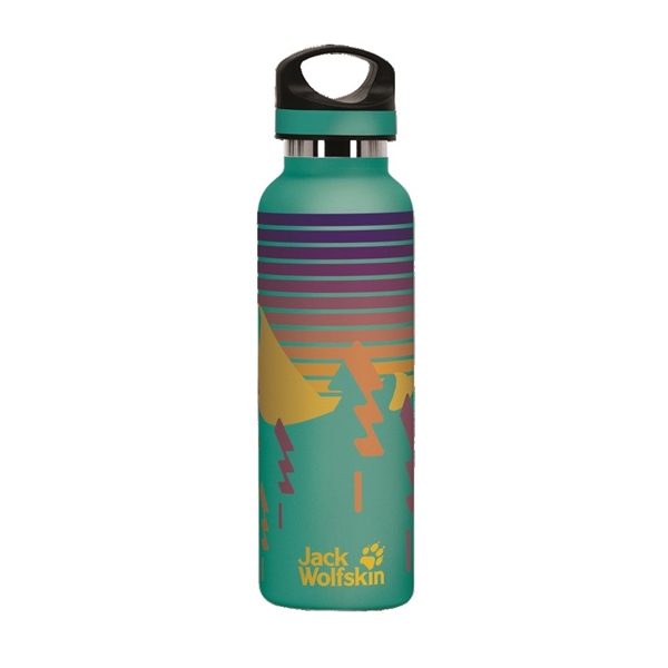 aerial view a seafoam 20 oz basecamp tundra bottle with screw top lid, image 4 of 8