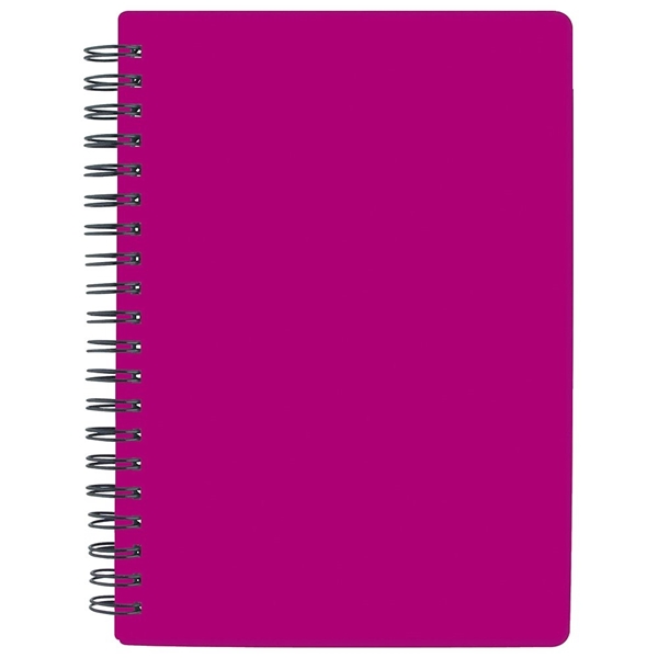 aerial view a magenta pocket buddy notebook, image 2 of 3
