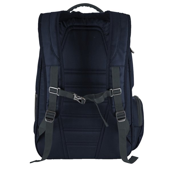 aerial view a navy basecamp concourse laptop backpack, image 7 of 7