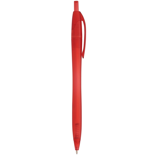 aerial view a translucent red cougar multi color click ballpoint pen, custom pens, image 4 of 4