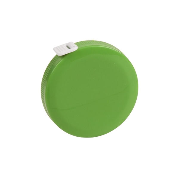 aerial view a green vinyl round tape measure 5, image 2 of 3
