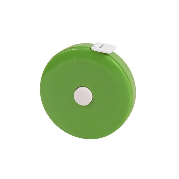 aerial view a green vinyl round tape measure 5, image 3 of 3